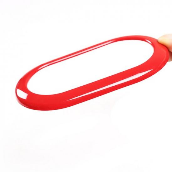 Fits for Smart Fortwo 2016-2021 Interior Door Handle Bowl Trim Frame Red ABS