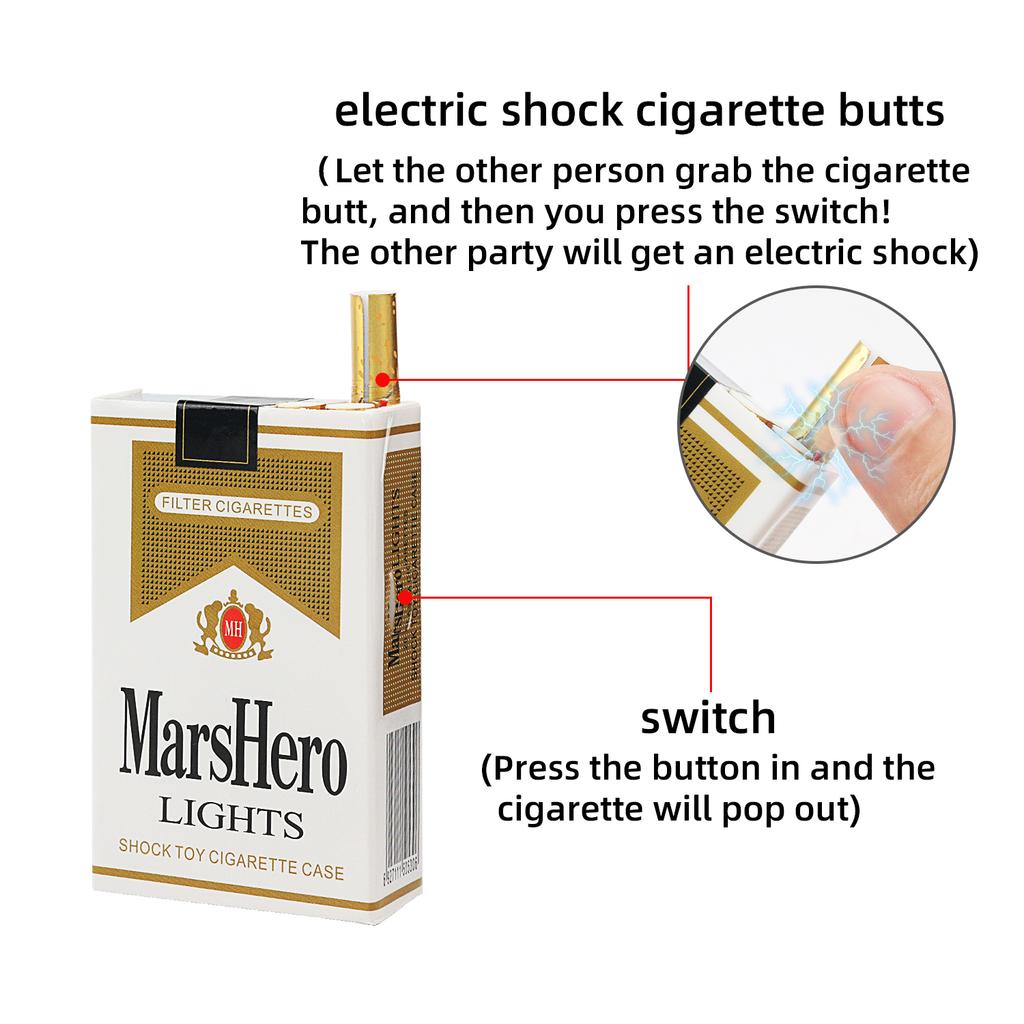 Electric toy electric cigarette box, new and unique creative prank props, can be played with during entertainment