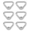 6 Pcs M8 Thread Lifting Eye Nut Threaded Fastener for Rope Fitting, Lifting and Rigging
