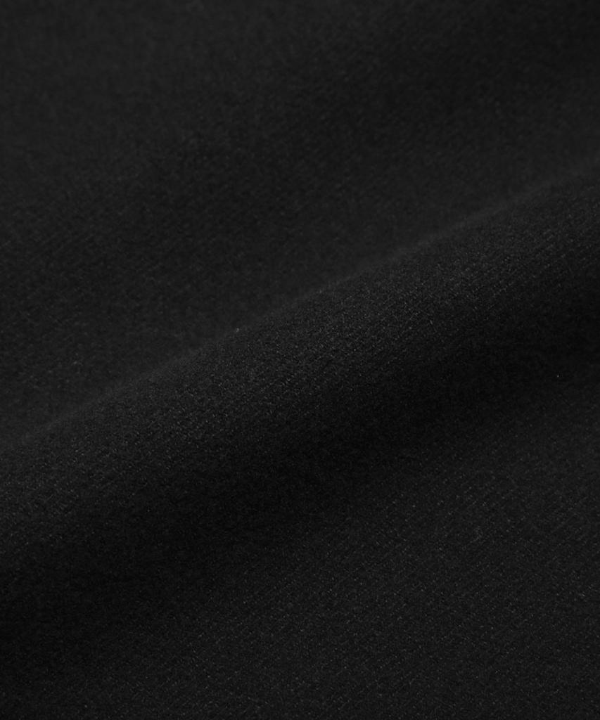 Trillion Unisex Balmacaan Duffle Long Coat (Black)