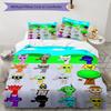 3pcs SPRUNKI9 Design Cover Set - HD Printed Bedding with 1 Cover and 2 Pillowcases - Perfect for Home and Dorm Decor