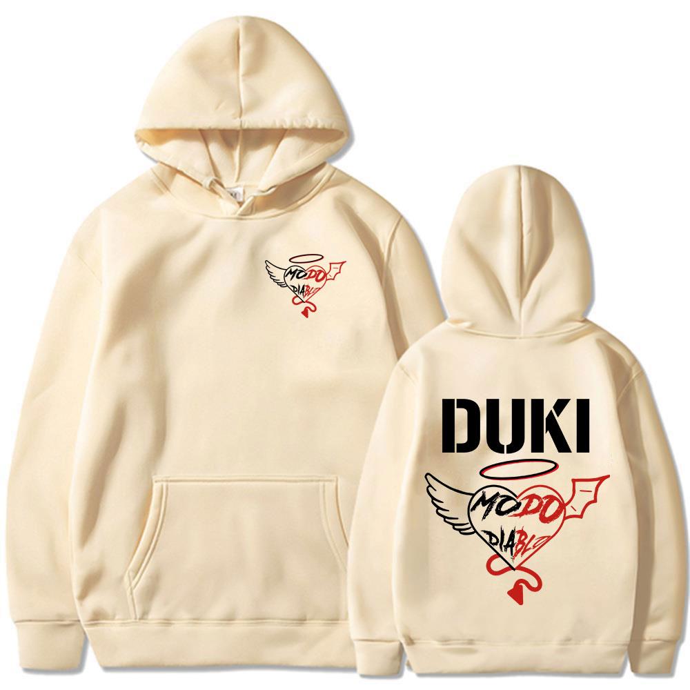 Rapper Duki Modo Dlablo Band Merch Hoodies Herren Damen Kleidung Mode Hip Hop Übergroße Sweatshirts Vintage Hip Hop Pullover