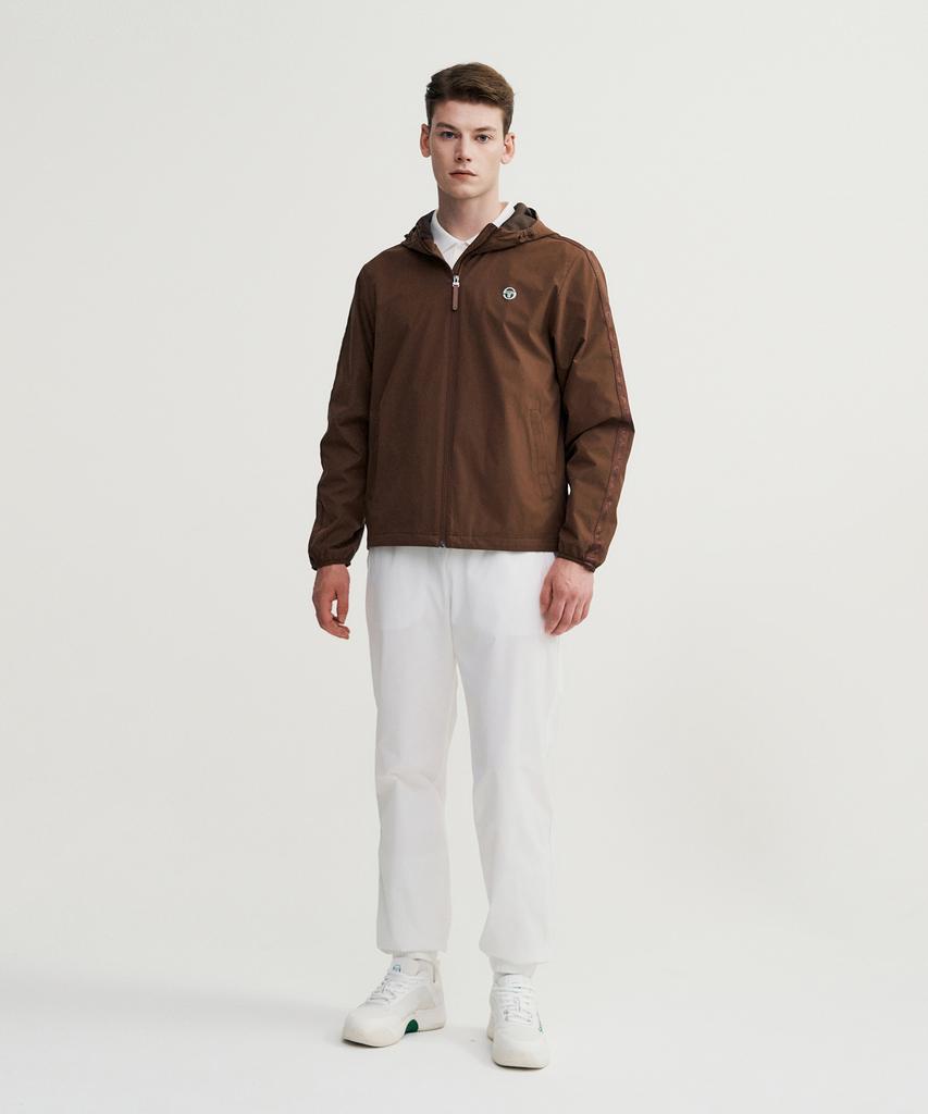 Sergio Tacchini M Essential Warm-Up Hooded Jacket (D.Brown)