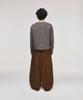 SIGNATURE Curved Corduroy Elastic Pants [Brown]