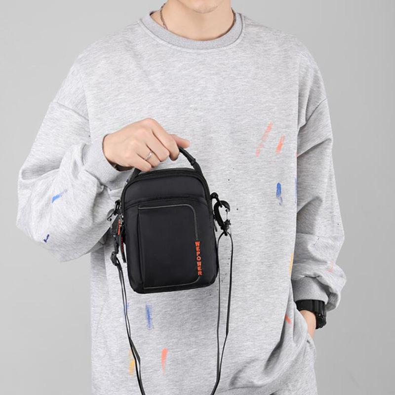 Männliche kleine Umhängetasche, Herren-Sling-Umhängetasche, wasserabweisend, für Telefon, Tablet, Business, Büro, Schule