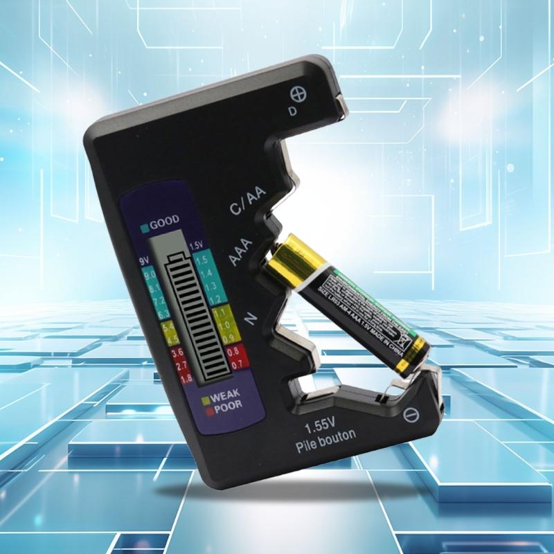 Button Cell Battery Checker Battery Tester Checker Small Volts Checker LCD Display Battery Tester for Various Batteries
