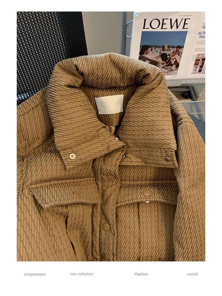 Women's 2023 Winter Cotton-Padded Short Jacket - Warm, Thick Stand-Up Collar, Trendy Versatile Design
