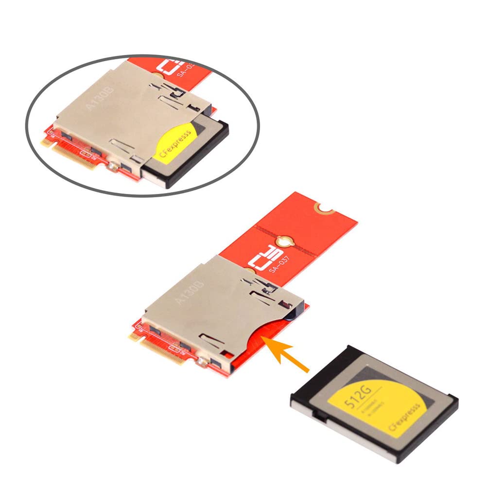 NFHK NGFF NVMe Motherboard To CF Express Expansion Adapter M2 CFE Supports R5 Z6 Z7 Memory Cards M.2 M-Key Type-B