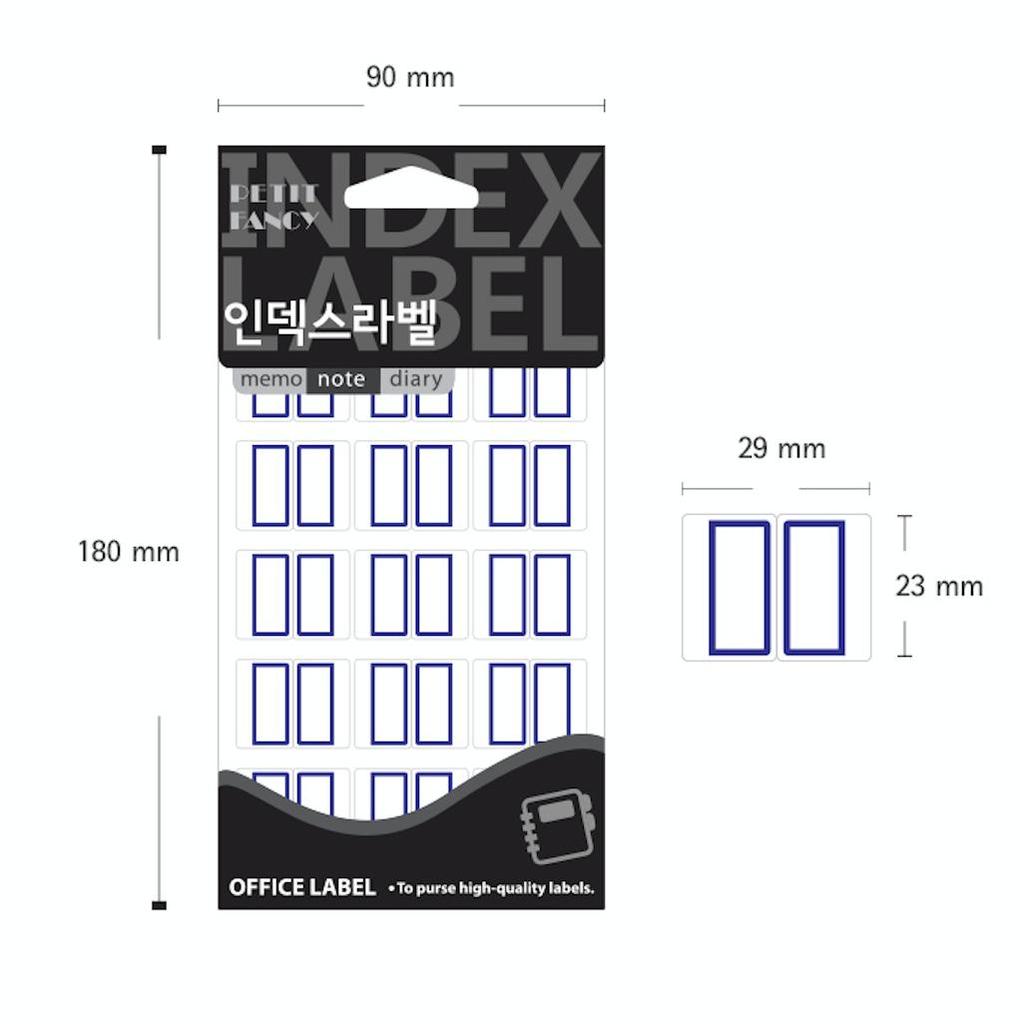 Petit Fancy Etikettenaufkleber (je 10 Stück) Indexetiketten / Kategorieetiketten / Büroetiketten / Anhängeraufkleber / Markierungswerkzeuge / Anhänger für Index - 48 Optionen