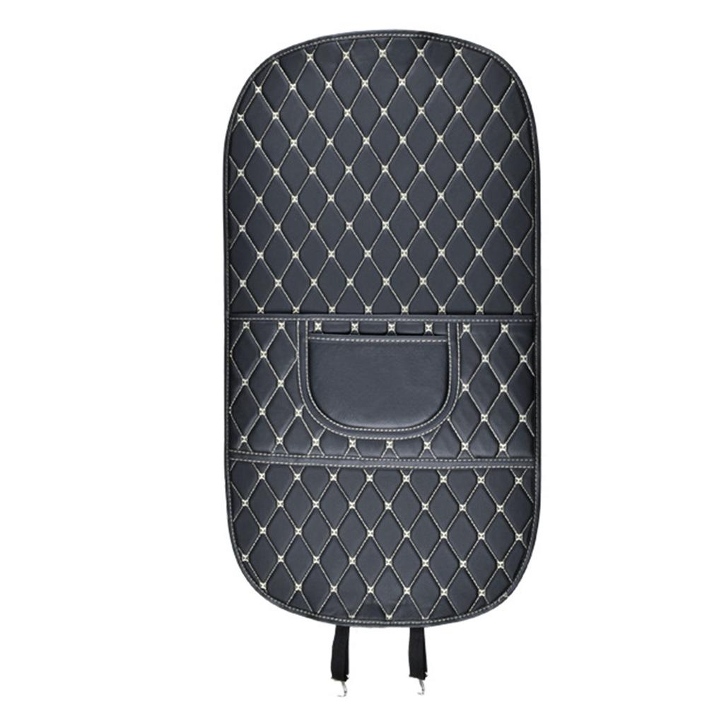 Προστατευτικό Πλάτης Καθίσματος Αυτοκινήτου Αδιάβροχο Δερμάτινο με Τσέπες Αποθήκευσης για Οικογενειακά Ταξίδια, Ανθεκτικό στις Γρατσουνιές, Αδιάβροχο, Ασφαλές για Παιδιά