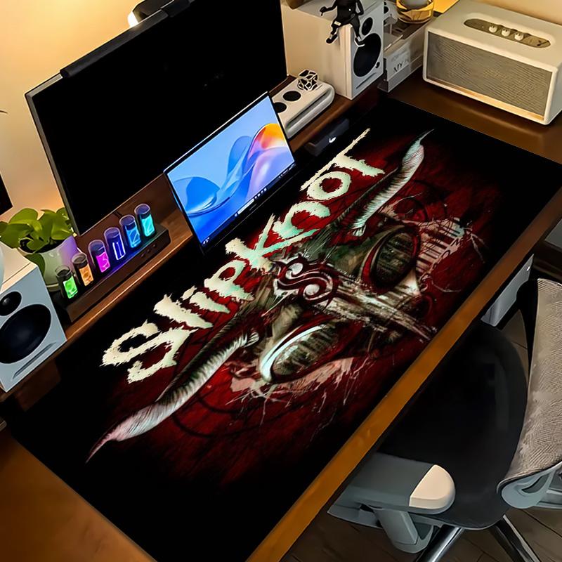 Slipknot Mask Horror Graphic Large Desk Mat Non Slip Gaming Mouse Pad for Computer Desk Rock Band Fan Decor