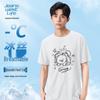 JEANSWEST LIFE Men's Ice-Feel Cartoon Dog Print T-Shirt