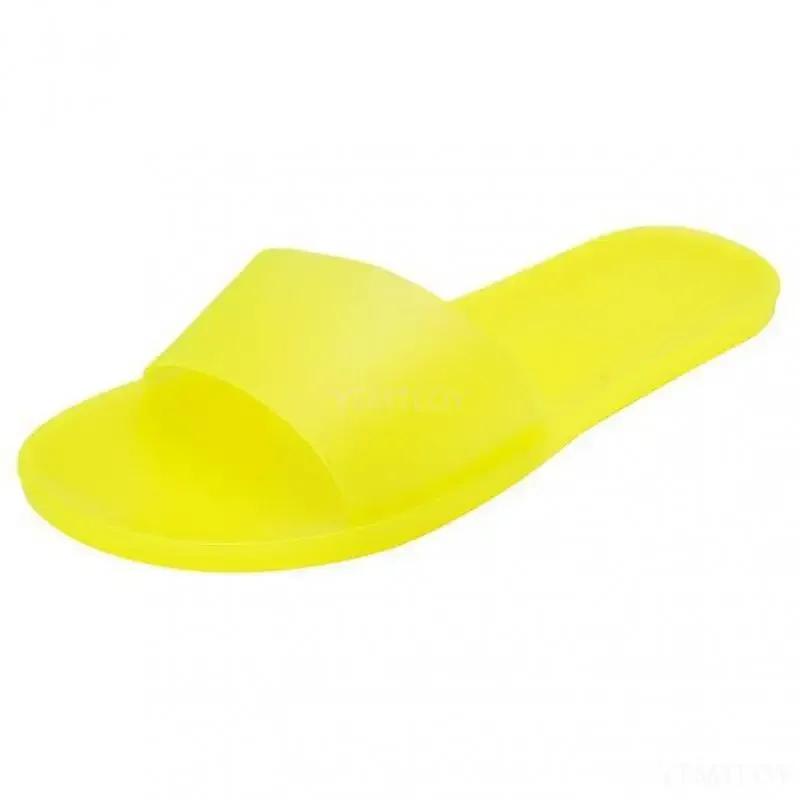 Women Slippers Pvc Transparent Crystal Casual Shoes Ladies Sandals Fashion Summer Clear Flip Flops Flat Slippers Zapatos Mujer