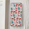 New Year Merry Christmas Phone Case For iPhone 16 15 14 13 12 11 Pro Max Mini 7 8 Plus SE Clear Coque Shell Cartoon Cover Fundas
