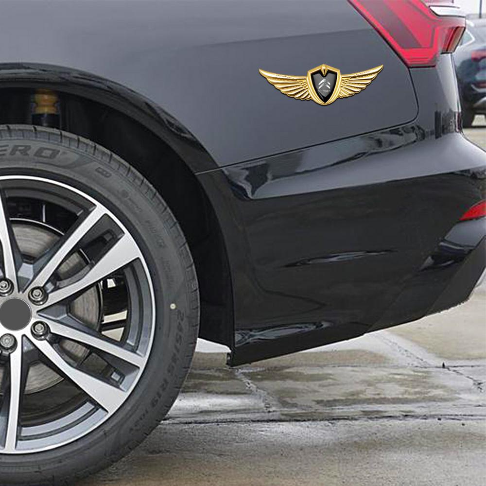 3D Metall Styling Auto Flügel Seitenmarkierungs Aufkleber Dekor Zubehör für Citroen C4 Picasso Xsara C5 Aircross Cactus C1 C2 C3 C6 C8