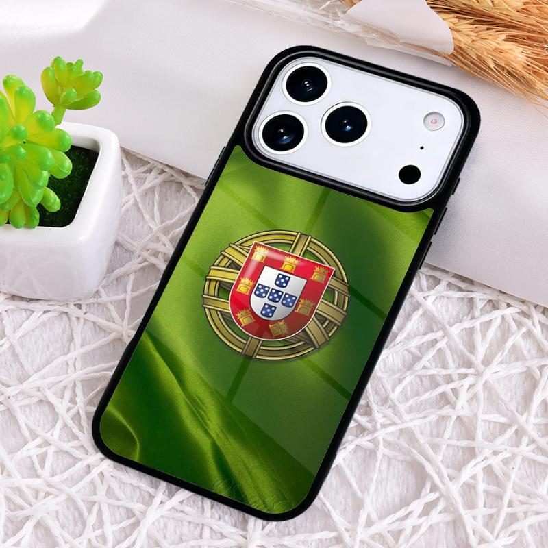 Portugal National Flag Shockproof Phone Case for iPhone 17 Air 16e 15 11 12 14 13 Pro Max Cover Coque