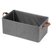 Closet Storage Box with Lid, Cationic Fabric Storage Bins for Pants & Clothes, Foldable Organizer for Home Dorm Wardrobe, Large Capacity