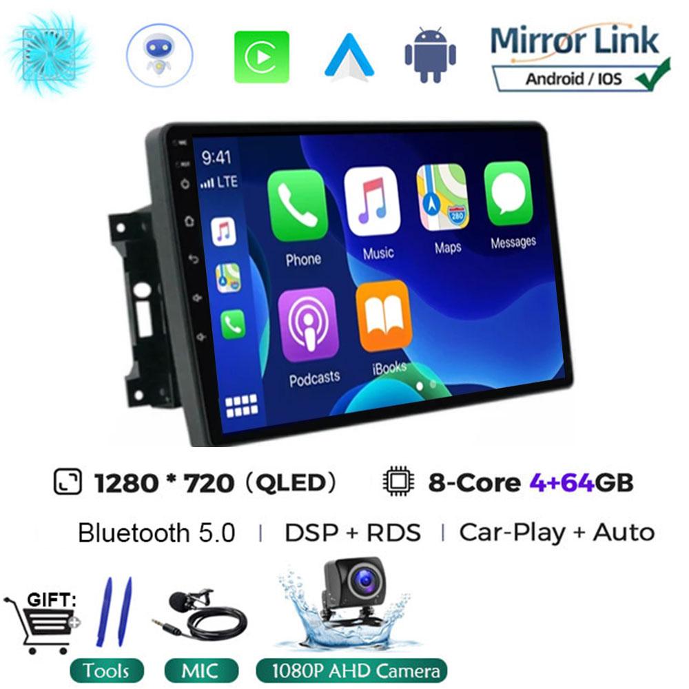 For Jeep Compass/Commander/Grand Cherokee/Wrangler/Liberty AutoRadio Android 14 Car Radio QLED GPS Navigation Multimedia Player