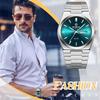 Watch with Luminous Day Stainless Steel Business Quartz Versatile and Stylish Perfect for or Boyfriend Gifts Men's Calendar, Function, Display,