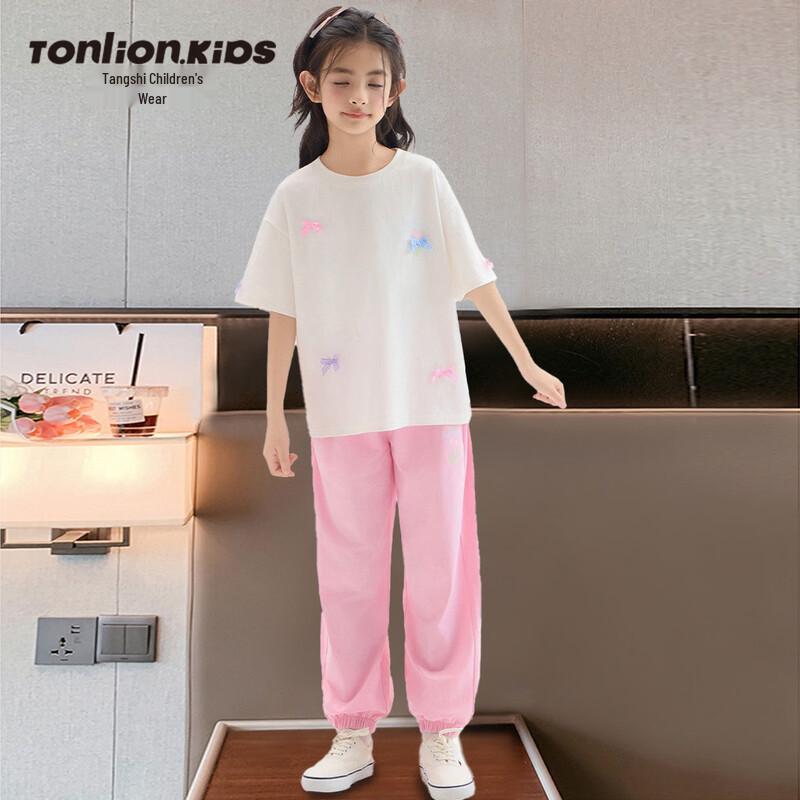 Tangshi Girls  Summer Short-Sleeve Two-Piece Outfit 140