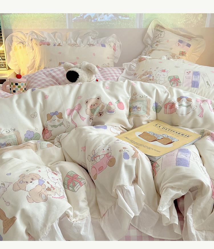 Princess Style Pure Cotton Edge Bed Four Piece Set