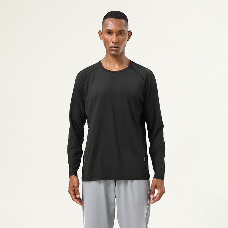 

Мужская быстросохнущая высокоэластичная футболка с длинным рукавом для фитнеса на осень/зиму L (Height 170-175)