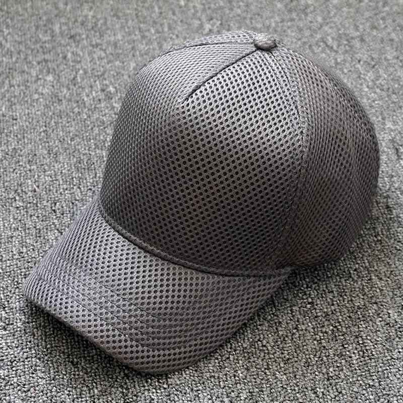 

XL Big Head Baseball Cap - 360° All Mesh High Profile, UPF 50+ Lightweight Sports Sun Hat for Men Summer L 59-63 CM& 8Y темно-сірий