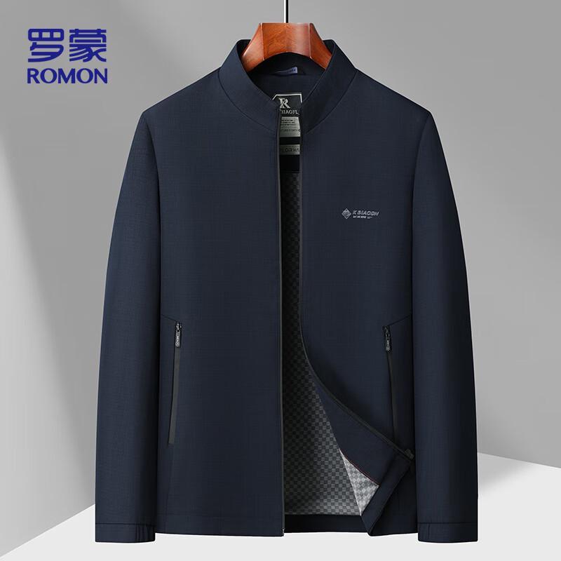 

ROMON Men s Autumn Business Casual Stand-Collar Windproof Jacket 2543 L