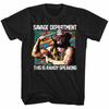 Macho Man Savage Department Black Adult T-Shirt