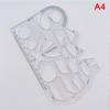 Angle Geometric Drawing Template Circle Maker Drawing Ruler Multifunctional