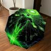 1pc Green Lantern Automatic Open/Close Umbrella Compact Folding Umbrella with 8-Rib Shaft lightweight esign, for Women/Men1130A