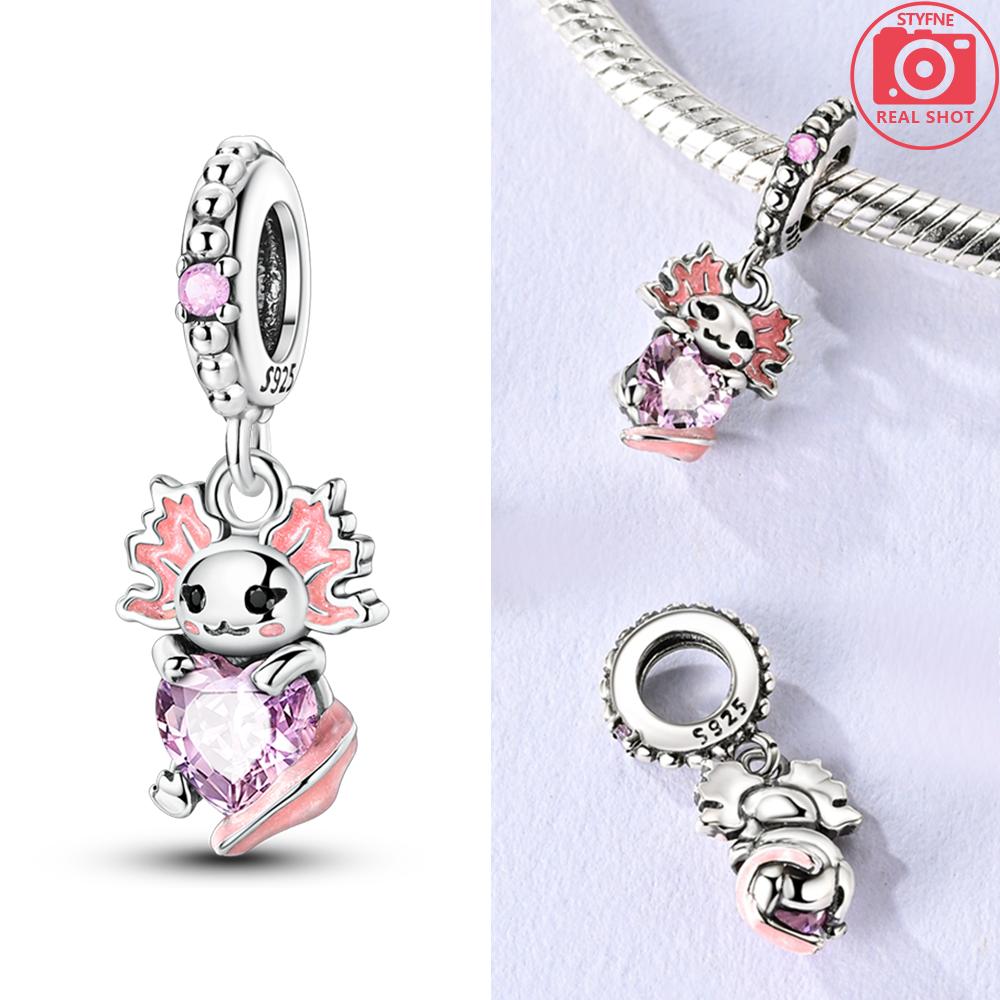 Copper Original Bead Inlaid Zirconium Bowknot Love Heart Balloon Charms Pendants Fit Bracelet Diy Jewelry Marking
