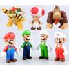Super Mario Bros Luigi Bowser Prinzessin Peach Kunststoff-Actionfiguren Für Sammler Und Display-Enthusiasten