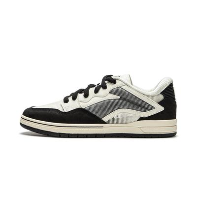 Li Ning Bequeme Vielseitige Pendelnde Trendige Stoßdämpfende Abriebfeste Low-Top Skate Schuhe Herren Sneaker Schwarz Braun Weiß AEPU055-2