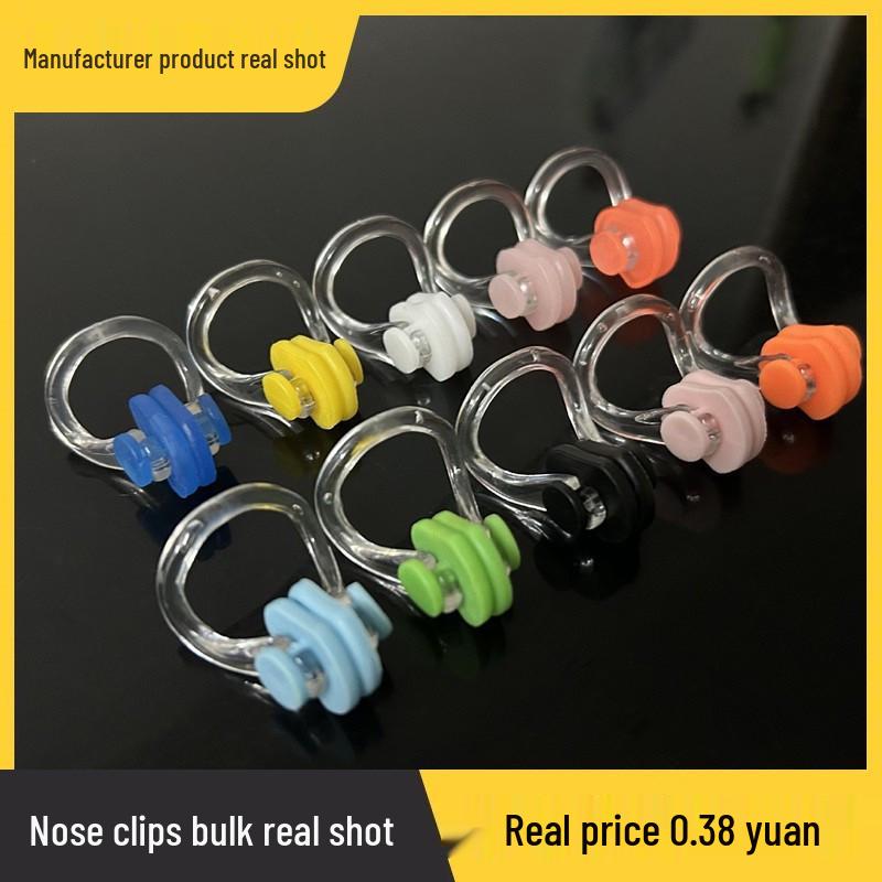 Nose Clip & Waterproof Silicone Earplugs for Swimming - Universal Fit for Adults & Children