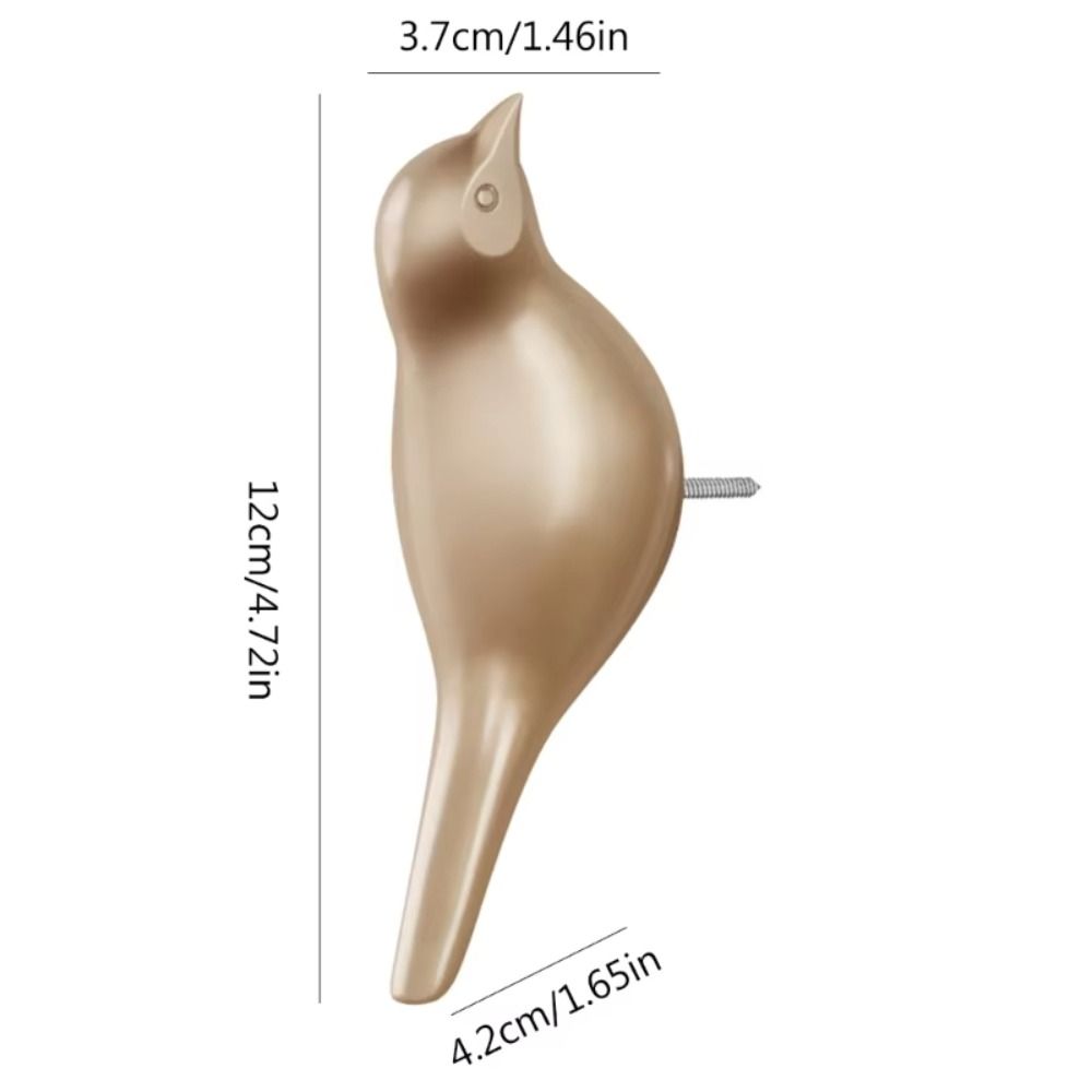 Modern 3D Creative Bird Wall Hook Cute Wall Hanger Bird Resin Wall Hook  Bathroom