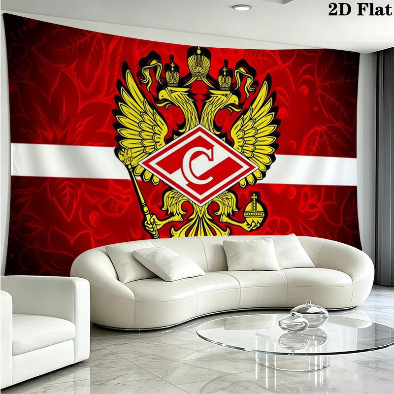 FC Spartak Moscow Wall Tapestry Aesthetic Wall Hanging Printed Fabric Blanket Decorative Tapestries for Bedroom Living Room Home Decor