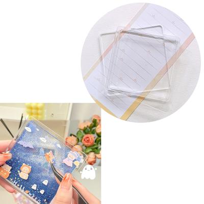 1 Set Various Styles Clear Acrylic Keychain Blanks Plastic Transparent Keychain Charm Blank for DIY Projects Crafts