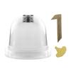 6Pcs Garden Plant Cloche Plant Dome Bell Cover Reusable Plastic Mini Greenhouse for Warming Garden Soil Plant Protect