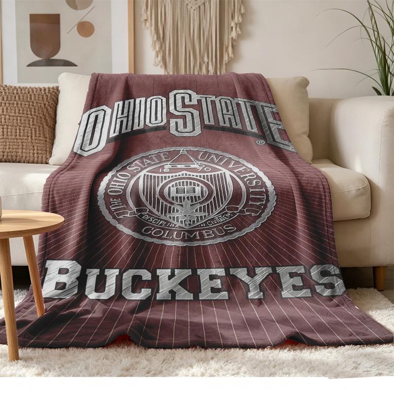 Ohio State Buckeyes Μαλακό και άνετο φανελένιο Κατάλληλο για καναπέδες σαλόνια υπαίθριο κάμπινγκ ταξίδια και επίσης κάνει ένα υπέροχο δώρο επετείου