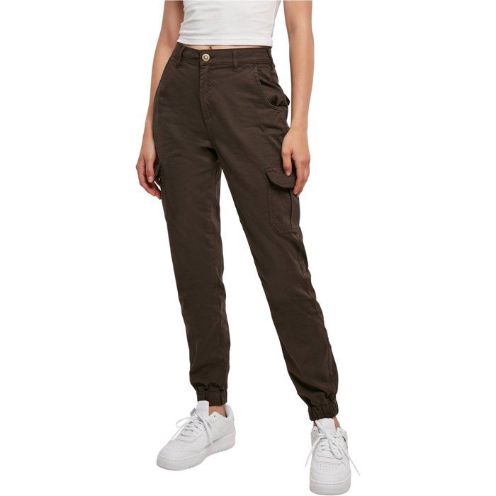 Urban Classics Ladies - High Waist Stretch Cargo Pantalons
