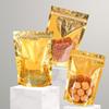 100pcs Food Packaging Aluminum Foil Bags Golden Yin Yang Self Sealing Pocket Transparent Sealed Zipper Bag Tea Sack Water and Oil Repellent Thicken