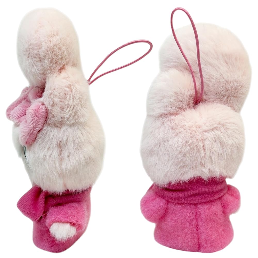 Esther Bunny Holiday Scarf Mascot, Approx. 15cm Plush Toy, Oshikatsu, Nuitousatsu (Cream Bunny)