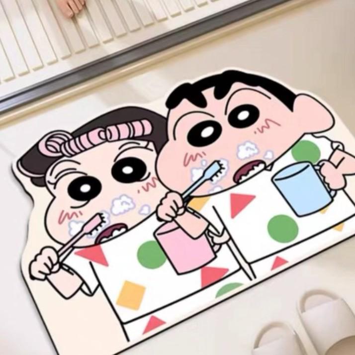 Diatom Mud Quick-Dry Non-Slip Bathroom Mat - Crayon Shin-chan Design