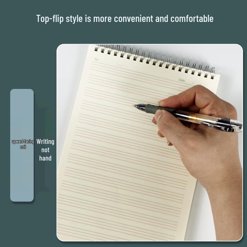 English Spiral Notebook: 4 Lines, 3 Spaces for Junior, High School & Elementary Students