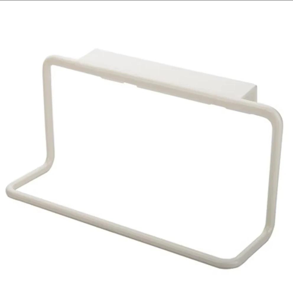 1PC Plastic Hanging Holder Towel Rack Multifunction Cupboard Cabinet Door Back Kitchen Accessories Home Storage Organizer
