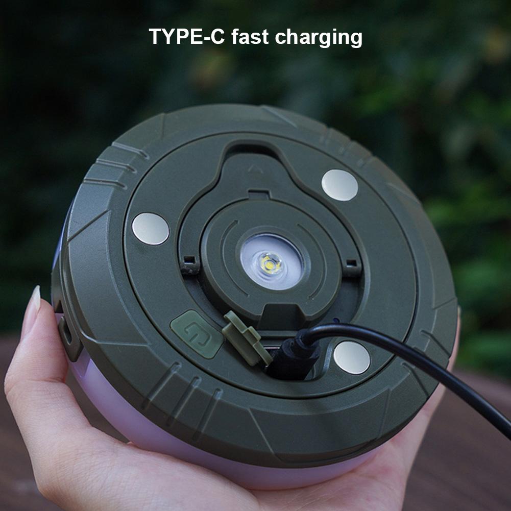 Camping String Lights USB Rechargeable 5 Lighting Modes IP67 Waterproof 1200mAh/2000mAh 10M Length for Camping Hiking Tent Decor