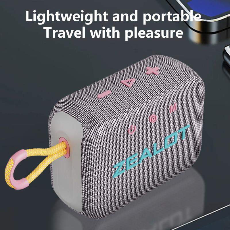 ZEALOT S75 10W Wireless Speakers Outdoor Portable Subwoofer Speaker Waterproof IPX 6 Wireless Speaker Dual Pairing,3000mAh.