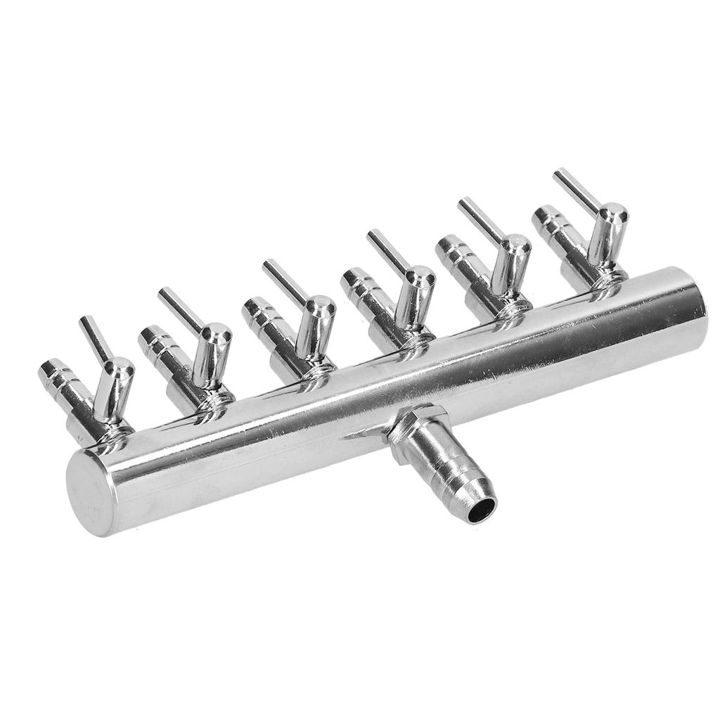 Fish Tank Distribution Valve Fish Tank Oxygen Pipe Carbon Dioxide Adjustment Switch Stainless Steel