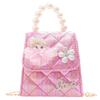 Stylish Mini Pu Leather Children's Crossbody Bag With Chic Bow Design For Kids